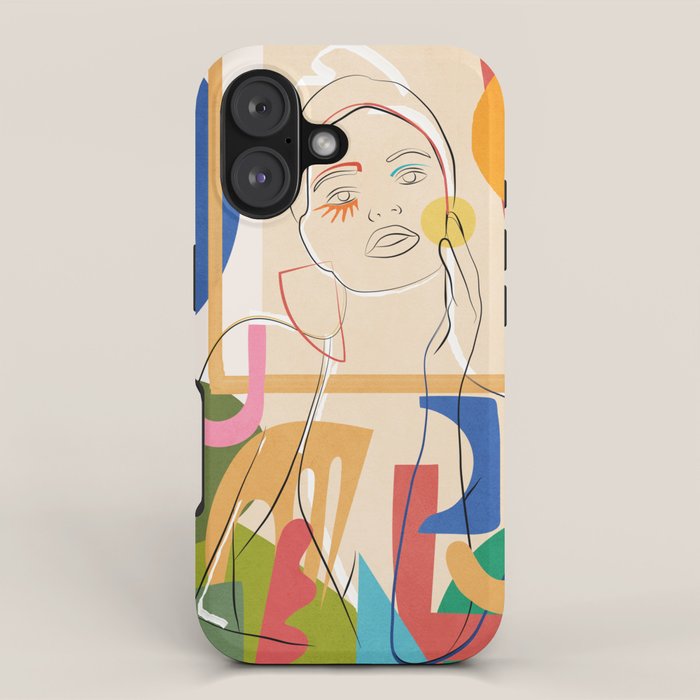 Abstract Woman 09 iPhone Case Gallery Image 1