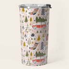 Home For The Holidays Blush Pink Christmas Travel Mug Gallery Image 2
