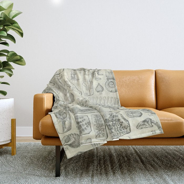 Fossil Chart Throw Blanket Gallery Image 1