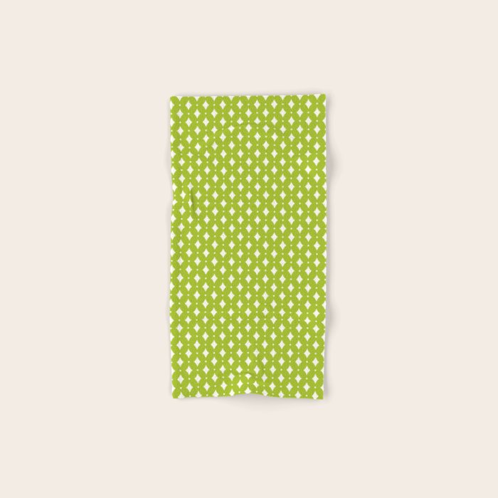 Vintage Stars XVIII Chartreuse Green Bath Towel Gallery Image 1