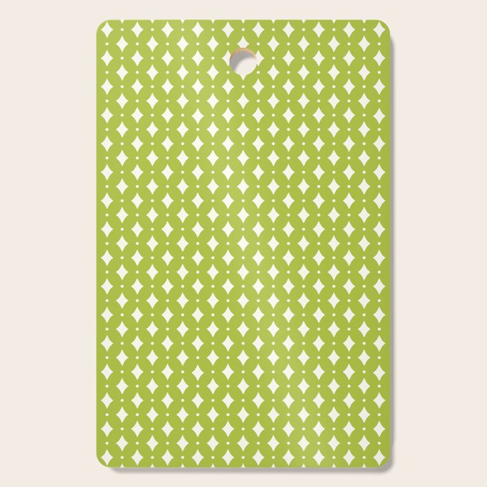 Vintage Stars XVIII Chartreuse Green Cutting Board Gallery Image 1