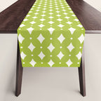 Vintage Stars XVIII Chartreuse Green Table Runner Gallery Image 1