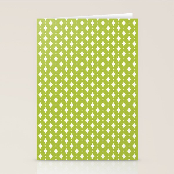 Vintage Stars XVIII Chartreuse Green Stationery Card Gallery Image 2