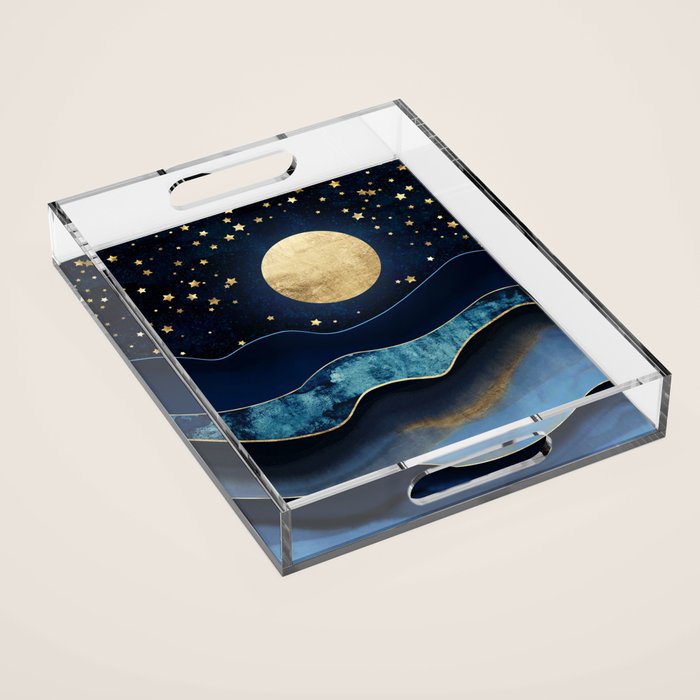 Golden Moon Acrylic Tray Gallery Image 1