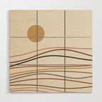 Abstract Landscape 16 Wood Wall Art Gallery Image 1