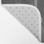 Bass Guitar Patent - Bass Guitarist Art - Black Chalkboard Bath Mat Gallery Image 2