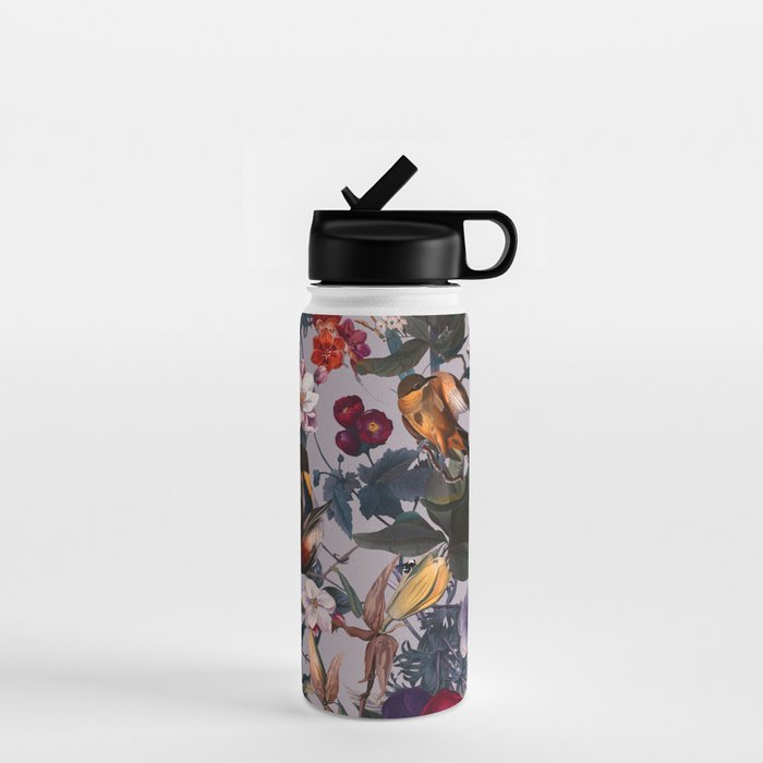 Floral and Birds XL Water Bottle Gallery Image 1