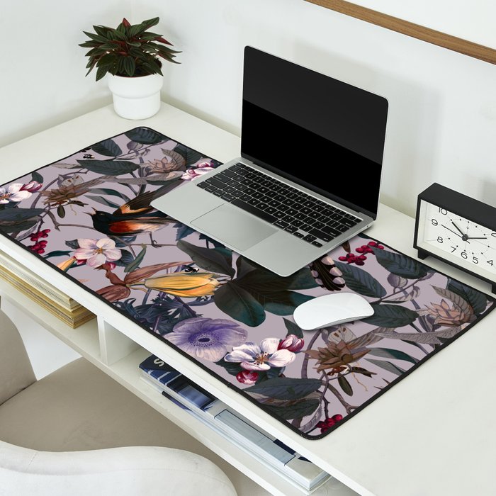 Floral and Birds XL Desk Mat Gallery Image 2