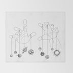 Solar System II Throw Blanket Gallery Image 2