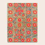 Vintage Persian Tribal Tiled Pattern Print Boho Orange Pink Blue Notebook Gallery Image 4