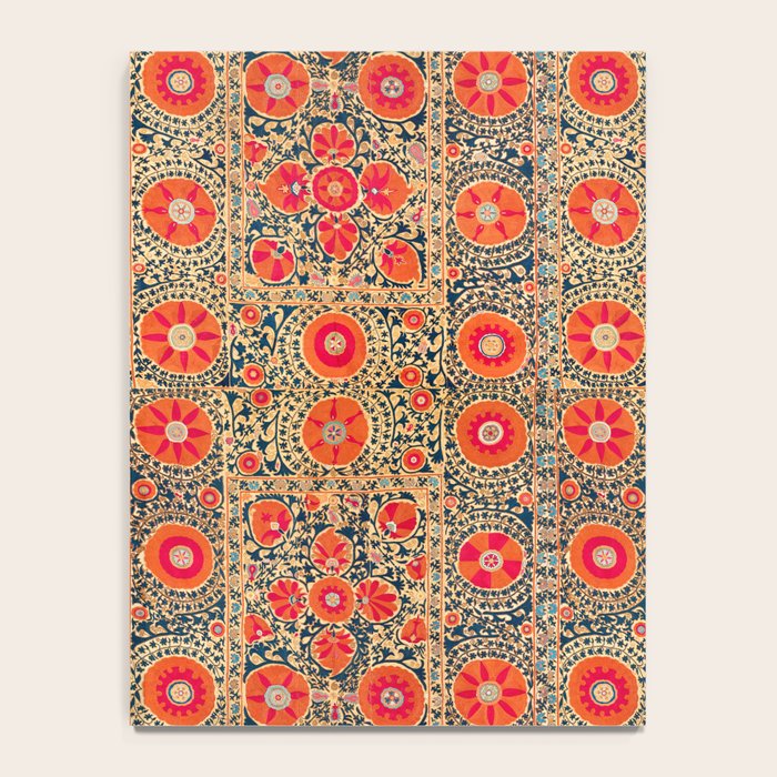 Vintage Persian Tribal Tiled Pattern Print Boho Orange Pink Blue Notebook Gallery Image 4