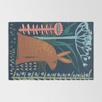 Block print bunny Rug Gallery Image 2
