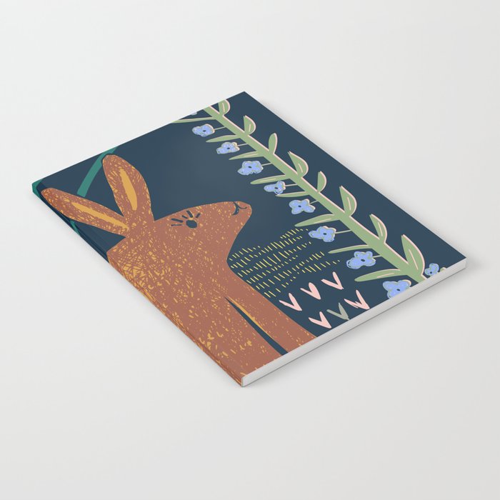 Block print bunny Notebook Gallery Image 2