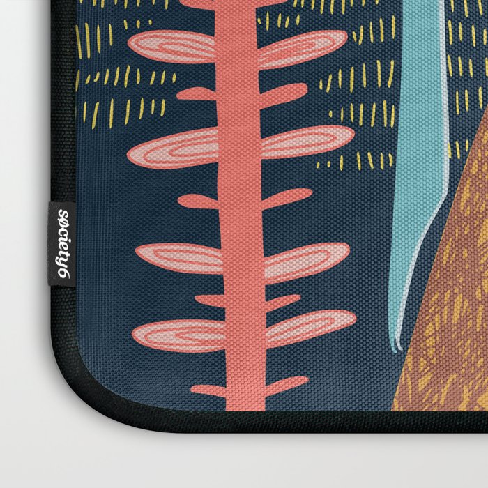 Block print bunny Laptop Sleeve Gallery Image 3