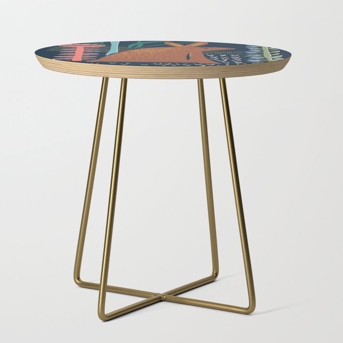 Block print bunny Side Table Gallery Image 1
