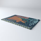 Block print bunny Rug Gallery Image 3