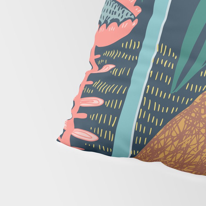 Block print bunny Pillow Sham Gallery Image 4