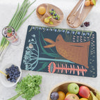 Block print bunny Cutting Board Gallery Image 2