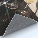Disco Glam Champagne Dreams Shimmering Reflections  Rug Gallery Image 4
