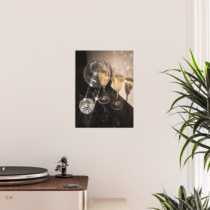 Disco Glam Champagne Dreams Shimmering Reflections  Poster Gallery Image 2