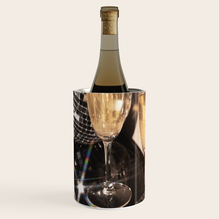 Disco Glam Champagne Dreams Shimmering Reflections  Wine Chiller Gallery Image 1