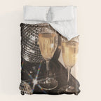 Disco Glam Champagne Dreams Shimmering Reflections  Duvet Cover Gallery Image 6