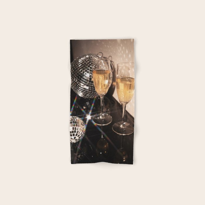 Disco Glam Champagne Dreams Shimmering Reflections  Bath Towel Gallery Image 1