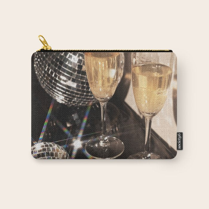 Disco Glam Champagne Dreams Shimmering Reflections  Carry All Pouch Gallery Image 1