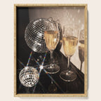 Disco Glam Champagne Dreams Shimmering Reflections  Serving Tray Gallery Image 1