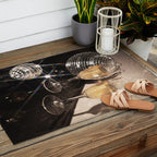 Disco Glam Champagne Dreams Shimmering Reflections  Outdoor Rug Gallery Image 2