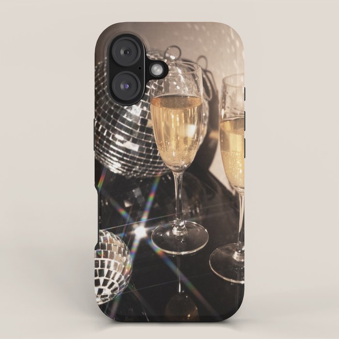 Disco Glam Champagne Dreams Shimmering Reflections  iPhone Case Gallery Image 1