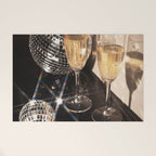 Disco Glam Champagne Dreams Shimmering Reflections  Welcome Mat Gallery Image 1