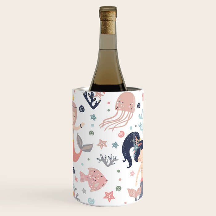 Under The Sea Magical Mermaids & Starfish Wine Chiller Gallery Image 3