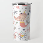 Under The Sea Magical Mermaids & Starfish Travel Mug Gallery Image 1