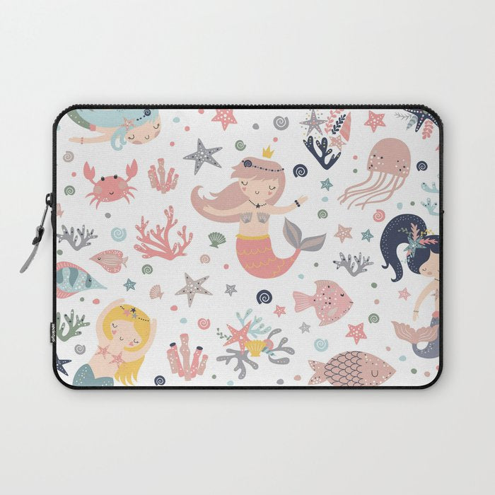 Under The Sea Magical Mermaids & Starfish Laptop Sleeve Gallery Image 1