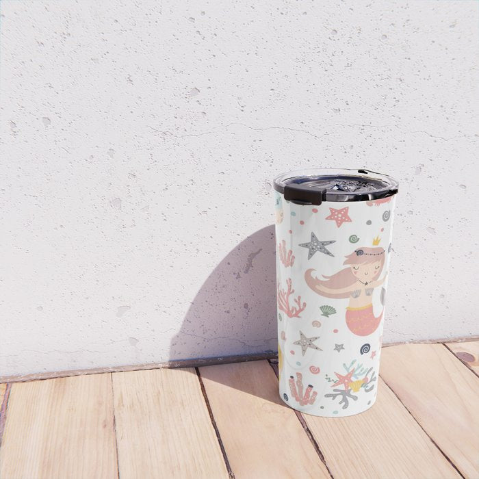 Under The Sea Magical Mermaids & Starfish Travel Mug Gallery Image 4