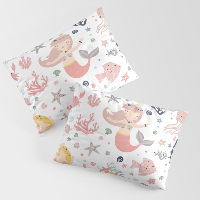 Under The Sea Magical Mermaids & Starfish Pillow Sham Gallery Image 3