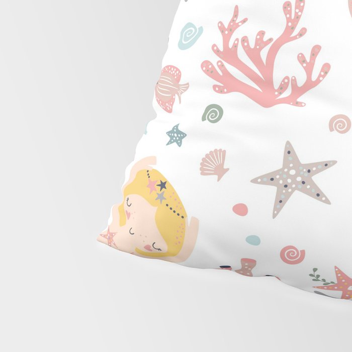 Under The Sea Magical Mermaids & Starfish Pillow Sham Gallery Image 4