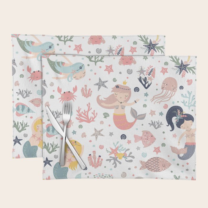 Under The Sea Magical Mermaids & Starfish Placemat Gallery Image 1