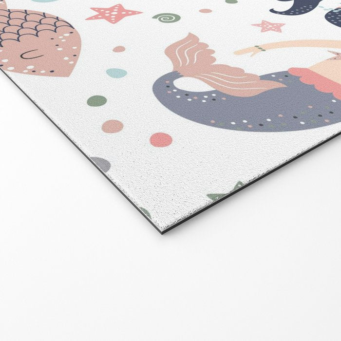 Under The Sea Magical Mermaids & Starfish Welcome Mat Gallery Image 2