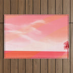 pink beach california Outdoor Rug Gallery Image 1