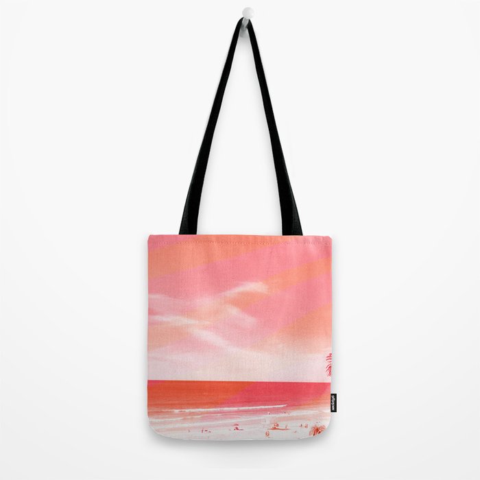 pink beach california Tote Bag Gallery Image 2