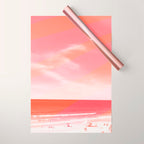 pink beach california Wrapping Paper Gallery Image 1