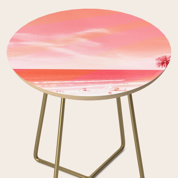 pink beach california Side Table Gallery Image 2