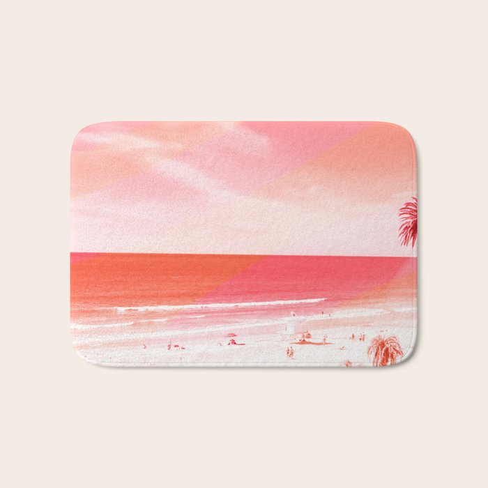 pink beach california Bath Mat Gallery Image 1