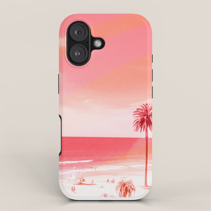 pink beach california iPhone Case Gallery Image 1