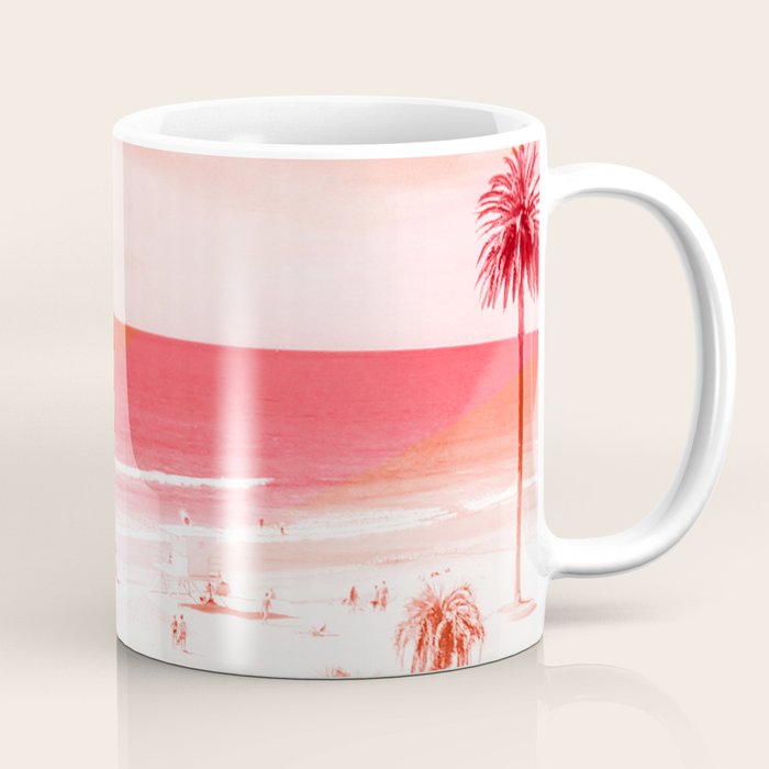 pink beach california Coffee Mug Gallery Image 1