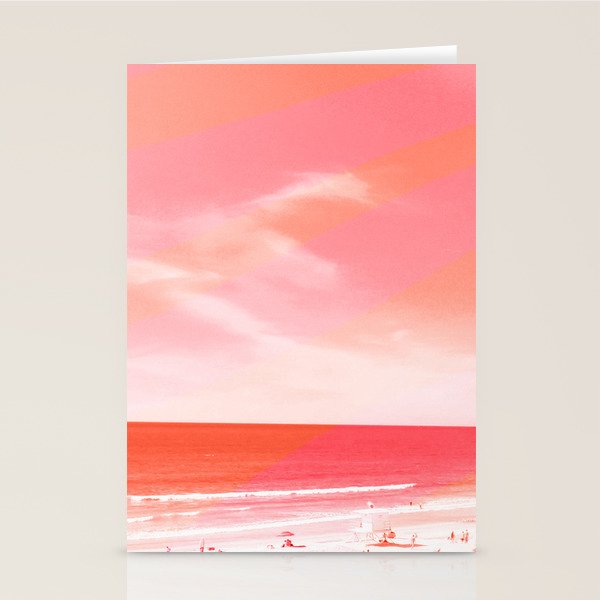 pink beach california Stationery Card Gallery Image 2