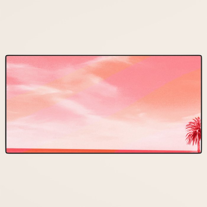 pink beach california Desk Mat Gallery Image 3