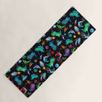 Dinosaur Astronauts In Space Watercolor Pattern Yoga Mat Gallery Image 1